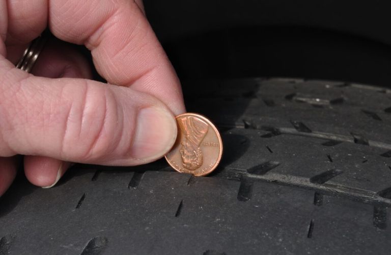 Image of a penny test being done